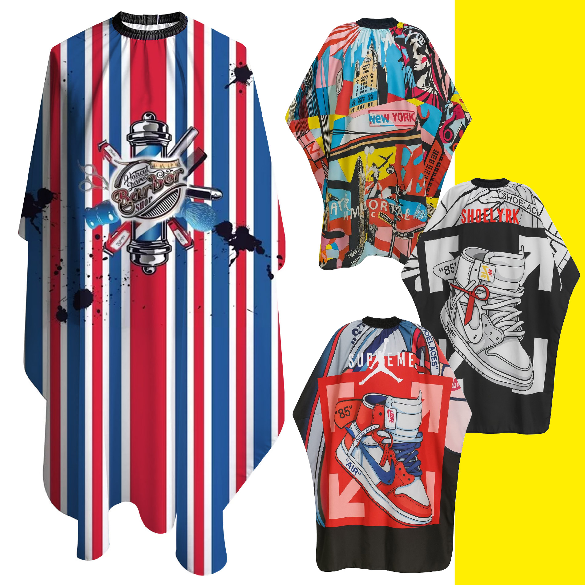 Vista 10 de Capa Barberia Peluquería Impermeable - Referencia: REF-09